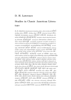 D. H. Lawrence - Studies in Classic American Literature